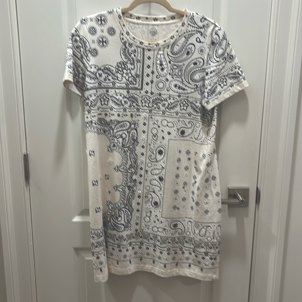 Tory Burch • Paisley with Embellishments T-Shirt Dress